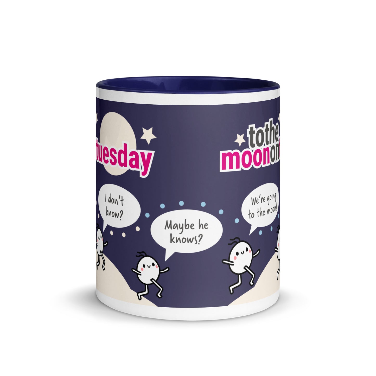 Moon and stars coffee mug
